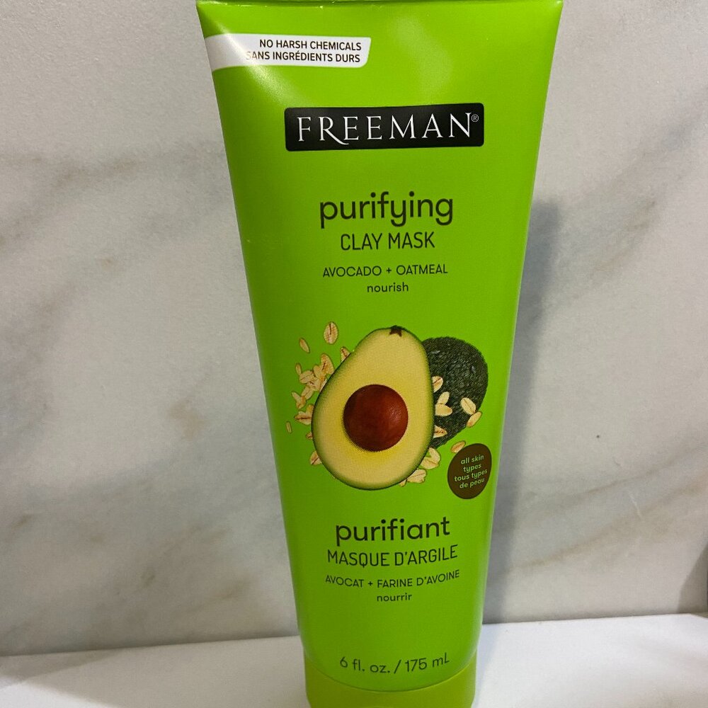 Facial Clay Mask Avocado & Oatmeal 6oz. by Freeman Beauty
